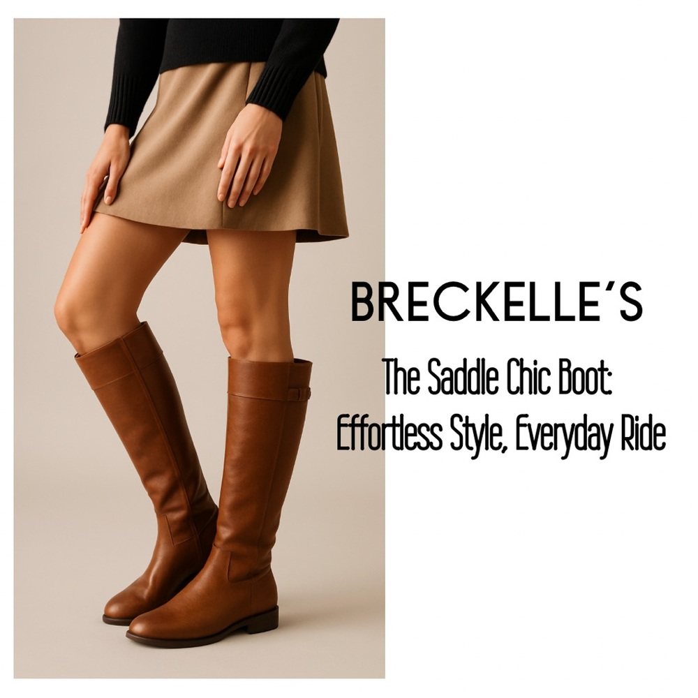 Breckelle's High top Brown Boots/Buckles